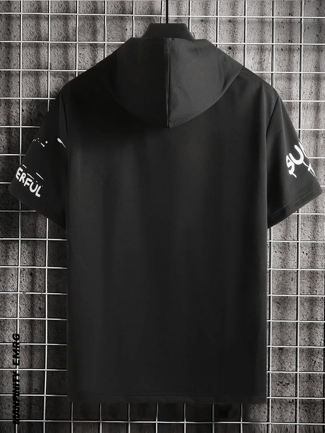 Graffiti T-shirt met Capuchon