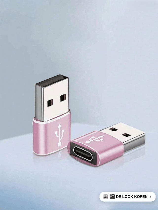 USB-A Male naar USB-C Female